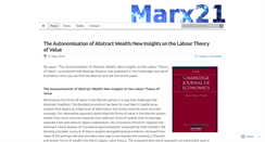 Desktop Screenshot of marx21.com